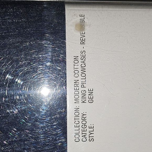 Calvin Klein King Pillowcases Heathered Blue - Picture 3 of 7